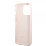 Guess iPhone 13 Pro Max Cover Silicone Metal Plate MagSafe Rosa