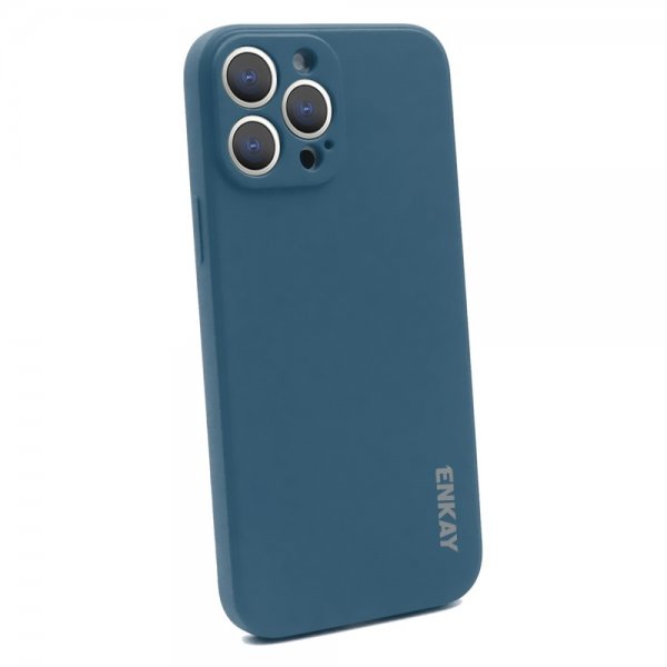 Enkay iPhone 13 Pro Max Cover Silikone Mørkeblå