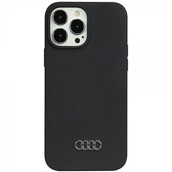 Audi iPhone 13 Pro Max Cover Silikone Sort