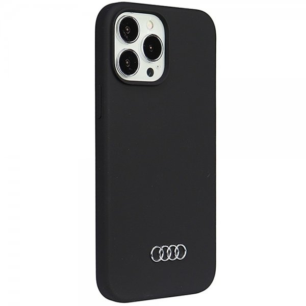 Audi iPhone 13 Pro Max Cover Silikone Sort