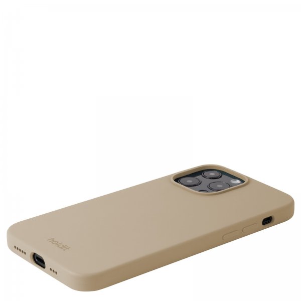holdit iPhone 13 Pro Max Cover Silikone Latte Beige