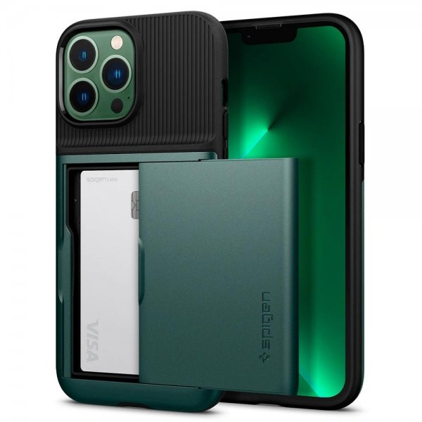 Spigen iPhone 13 Pro Max Cover Slim Armor CS Midnight Green