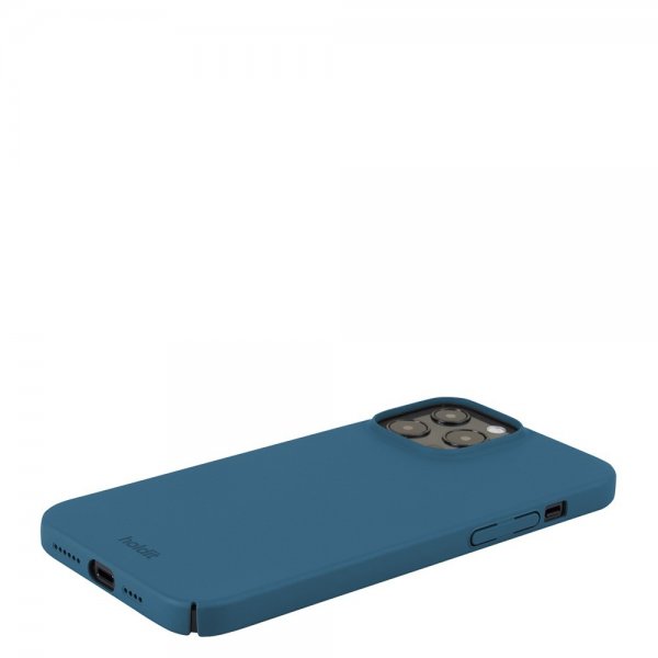 holdit iPhone 13 Pro Max Cover Slim Case Denim Blue