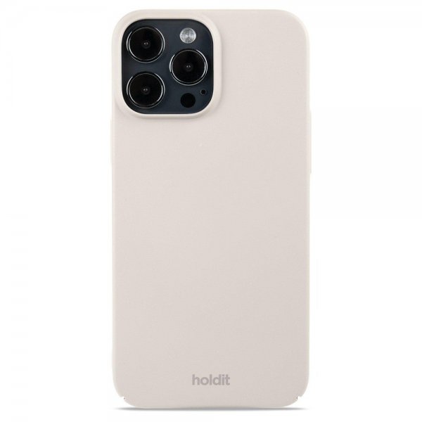 holdit iPhone 13 Pro Max Cover Slim Case Light Beige