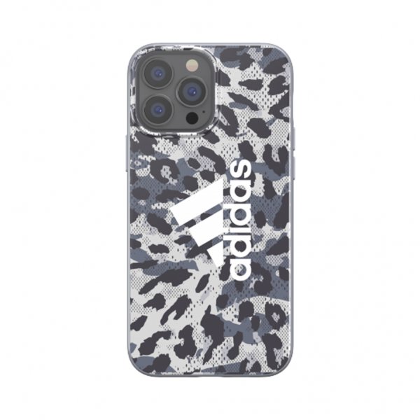 Adidas iPhone 13 Pro Max Cover Snap Case Leopard Grå