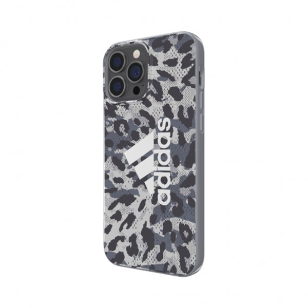 Adidas iPhone 13 Pro Max Cover Snap Case Leopard Grå