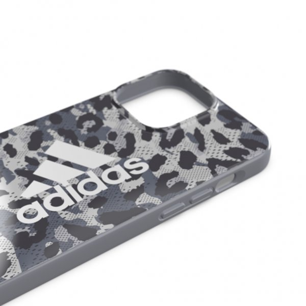 Adidas iPhone 13 Pro Max Cover Snap Case Leopard Grå