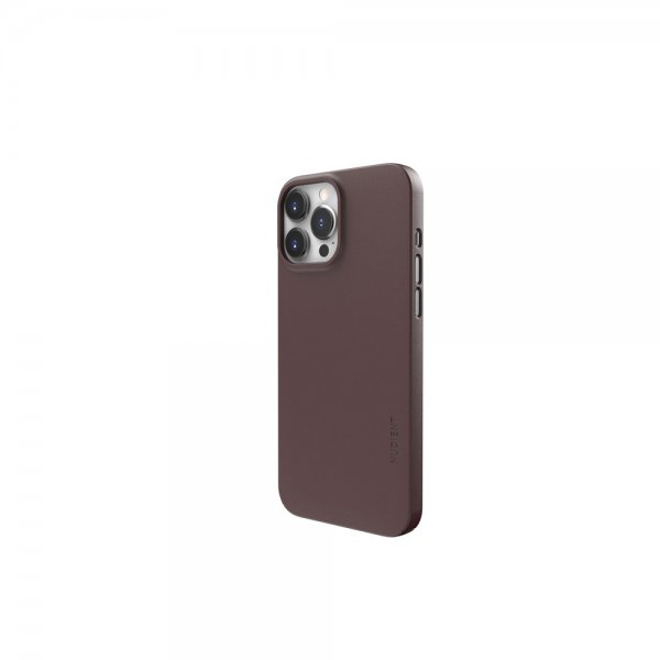 Nudient iPhone 13 Pro Max Cover Thin Case V3 MagSafe Sangria Red
