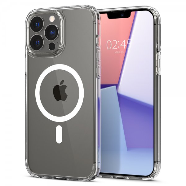 Spigen iPhone 13 Pro Max Cover Ultra Hybrid Mag Hvid