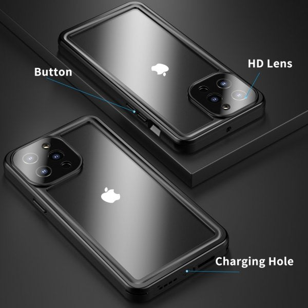Redpepper iPhone 13 Pro Max Cover Vandafvisende IP68 Sort