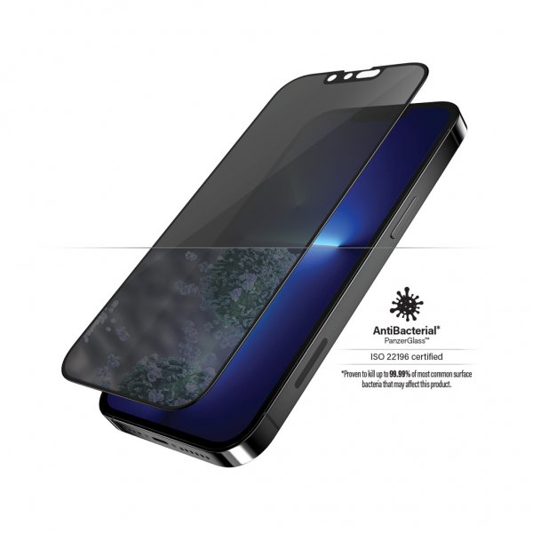 PanzerGlass iPhone 13 Pro Max Skærmbeskyttelse Edge-to-Edge Case Friendly Privacy