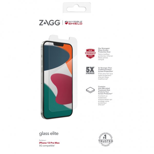 ZAGG InvisibleShield iPhone 13 Pro Max/iPhone 14 Plus Skærmbeskyttelse Glass Elite