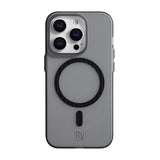 Rvelon iPhone 13 Pro Cover Bølgepap MagSafe Grå