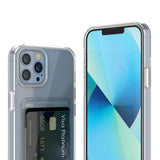 Rvelon iPhone 13 Pro Cover Kortholder Transparent