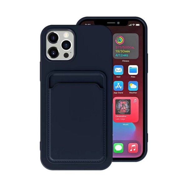 iPhone 13 Pro Cover Kortholder Blå
