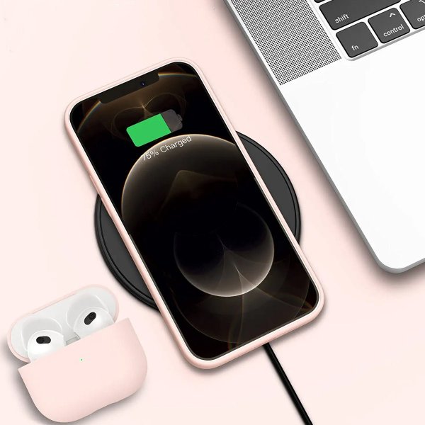 Rvelon iPhone 13 Pro Cover Silikone Sandrosa