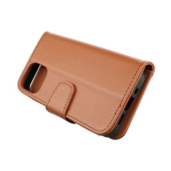 Rvelon iPhone 13 Pro Etui med udfoldeligt kortrum Brun