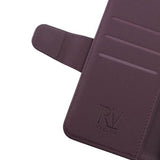 Rvelon iPhone 13 Pro Etui med udfoldeligt kortrum Lilla