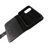 Rvelon iPhone 13 Pro Etui Ægte læder Kortplads Sort