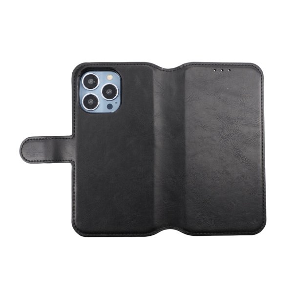 Rvelon iPhone 13 Pro Etui Magnetisk aftageligt Cover Sort