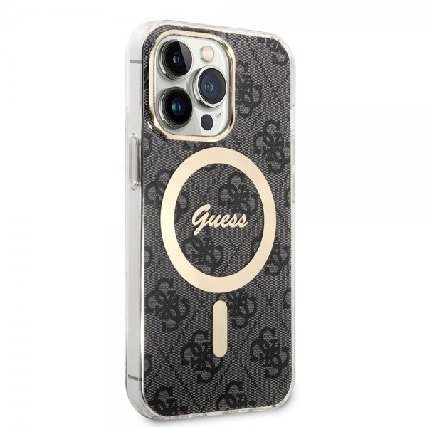 Guess iPhone 13 Pro Skal 4G Pattern MagSafe Sort