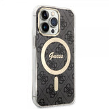 Guess iPhone 13 Pro Skal 4G Pattern MagSafe Sort
