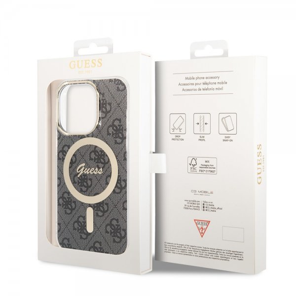 Guess iPhone 13 Pro Skal 4G Pattern MagSafe Sort