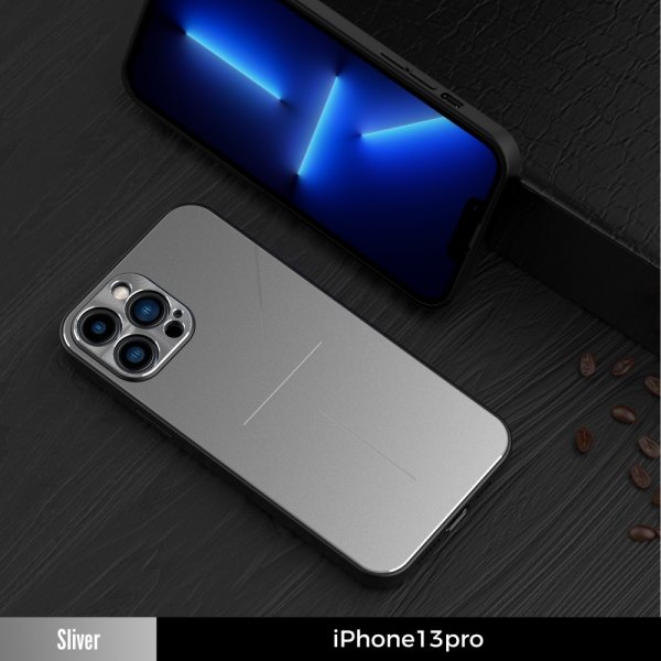 R-JUST iPhone 13 Pro Cover Aluminium Sølv