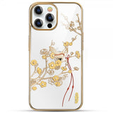 Kingxbar iPhone 13 Pro Cover Blomstermønster Gul