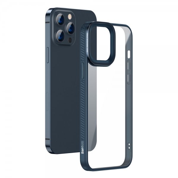 Baseus iPhone 13 Pro Cover Crystal Series Blå