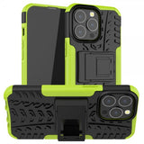 iPhone 13 Pro Cover Dækmønster Stativfunktion Grøn