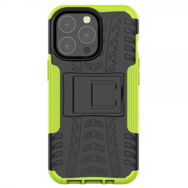 iPhone 13 Pro Cover Dækmønster Stativfunktion Grøn