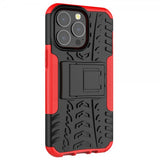 iPhone 13 Pro Cover Dækmønster Standfunktion Rød