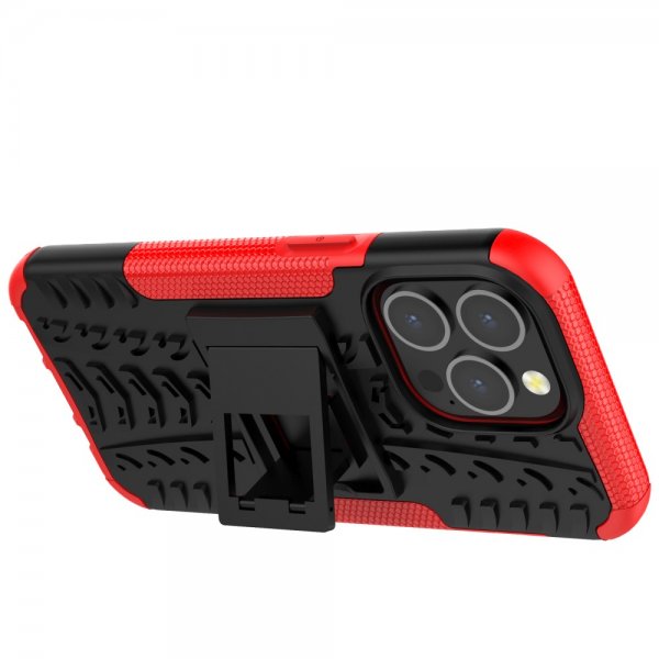 iPhone 13 Pro Cover Dækmønster Standfunktion Rød
