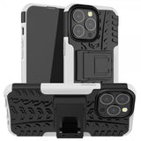 iPhone 13 Pro Cover Dækmønster Standfunktion Hvid