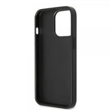 Guess iPhone 13 Pro Cover Dobbelt Kortlomme Metal Triangle Sort