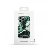 Ideal of Sweden iPhone 13 Pro Cover Fashion Case Golden Olive Marble