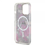 Guess iPhone 13 Pro Cover Flower MagSafe Kaki