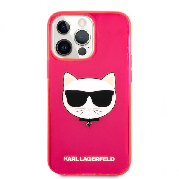 Karl Lagerfeld iPhone 13 Pro Cover Fluo Pink