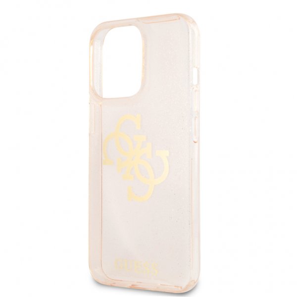 Guess iPhone 13 Pro Cover Fuld Glitter Guld