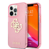 Guess iPhone 13 Pro Cover Full Glitter Rosa