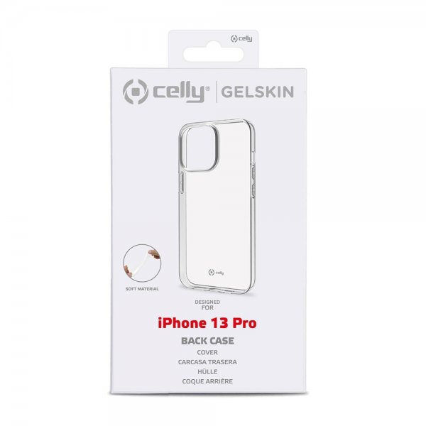 Celly iPhone 13 Pro Cover GELSKIN Transparent