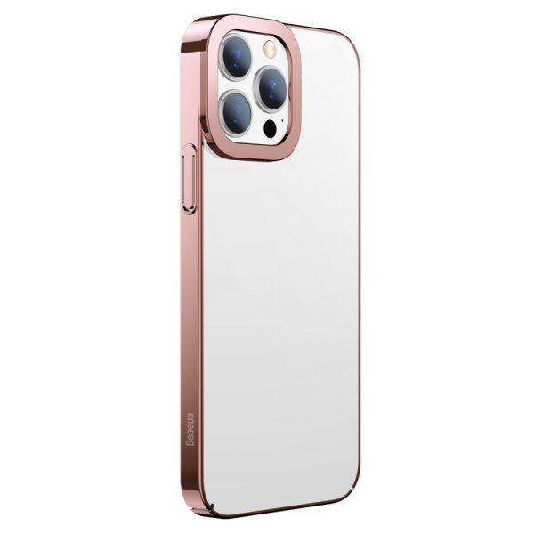 Baseus iPhone 13 Pro Cover Glitter Series Rosaguld