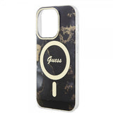 Guess iPhone 13 Pro Cover Golden Marble MagSafe Sort