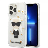 Karl Lagerfeld iPhone 13 Pro Cover Iconic Flower Transparent