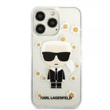 Karl Lagerfeld iPhone 13 Pro Cover Iconic Flower Transparent