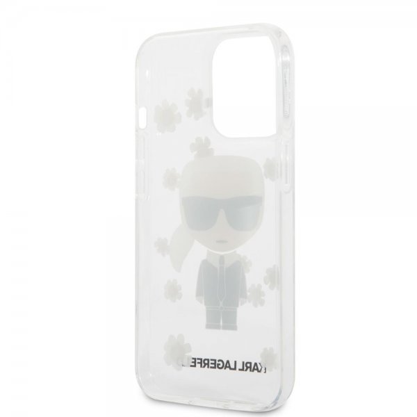 Karl Lagerfeld iPhone 13 Pro Cover Iconic Flower Transparent