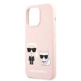 Karl Lagerfeld iPhone 13 Pro Cover Karl & Choupette Lyserød