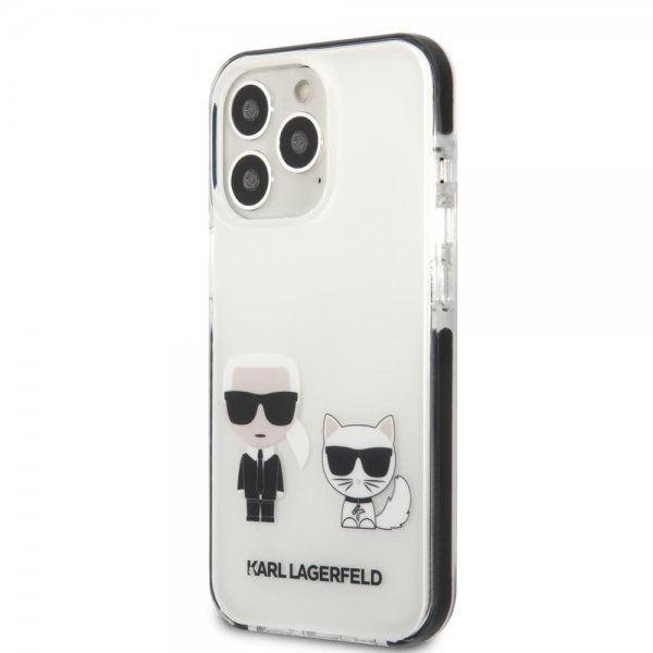 Karl Lagerfeld iPhone 13 Pro Cover Karl & Choupette Hvid