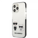 Karl Lagerfeld iPhone 13 Pro Cover Karl & Choupette Hvid